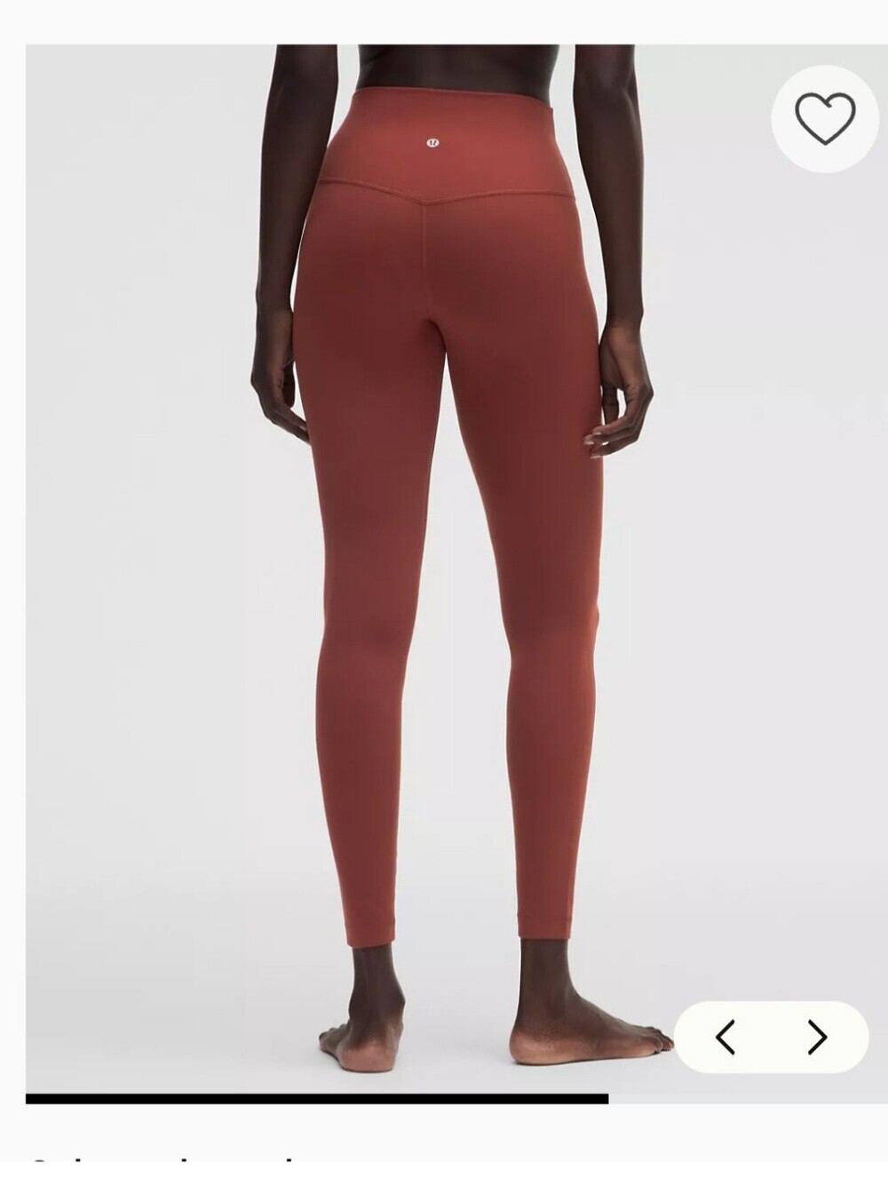 lululemon athletica High-Rise Brick Red Leggings
